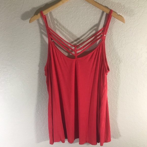 torrid Tops - torrid Red Strappy Tank Top w Adjustable Straps